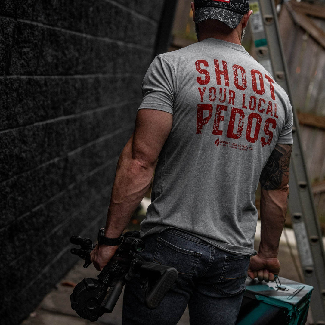 Shoot Your Local Pedos Men's T-Shirt - One Revolver Surfboards