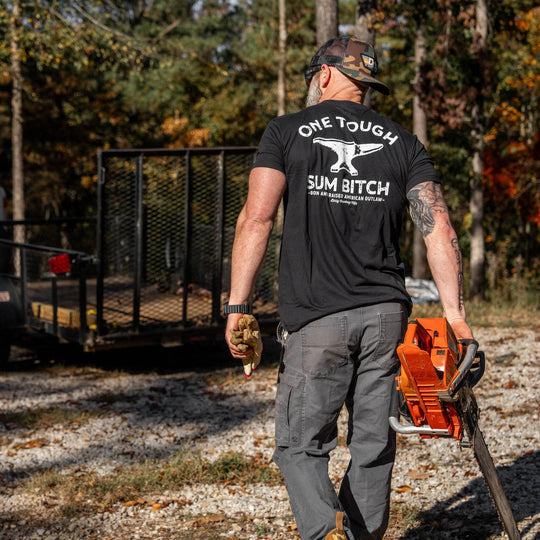 One Tough Sum Born and Raised American Outlaw Men's T-Shirt - One Revolver Surfboards