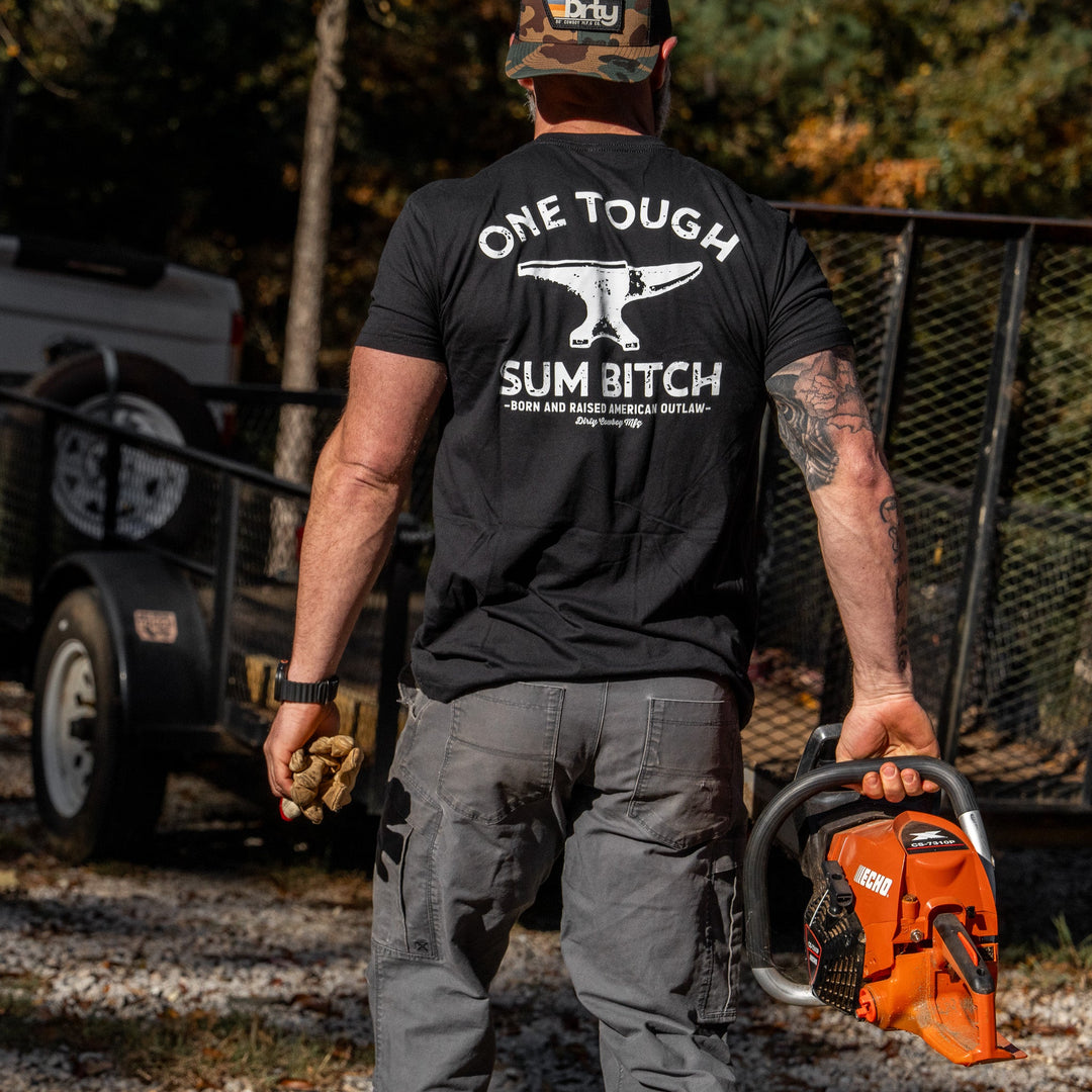 One Tough Sum Born and Raised American Outlaw Men's T-Shirt