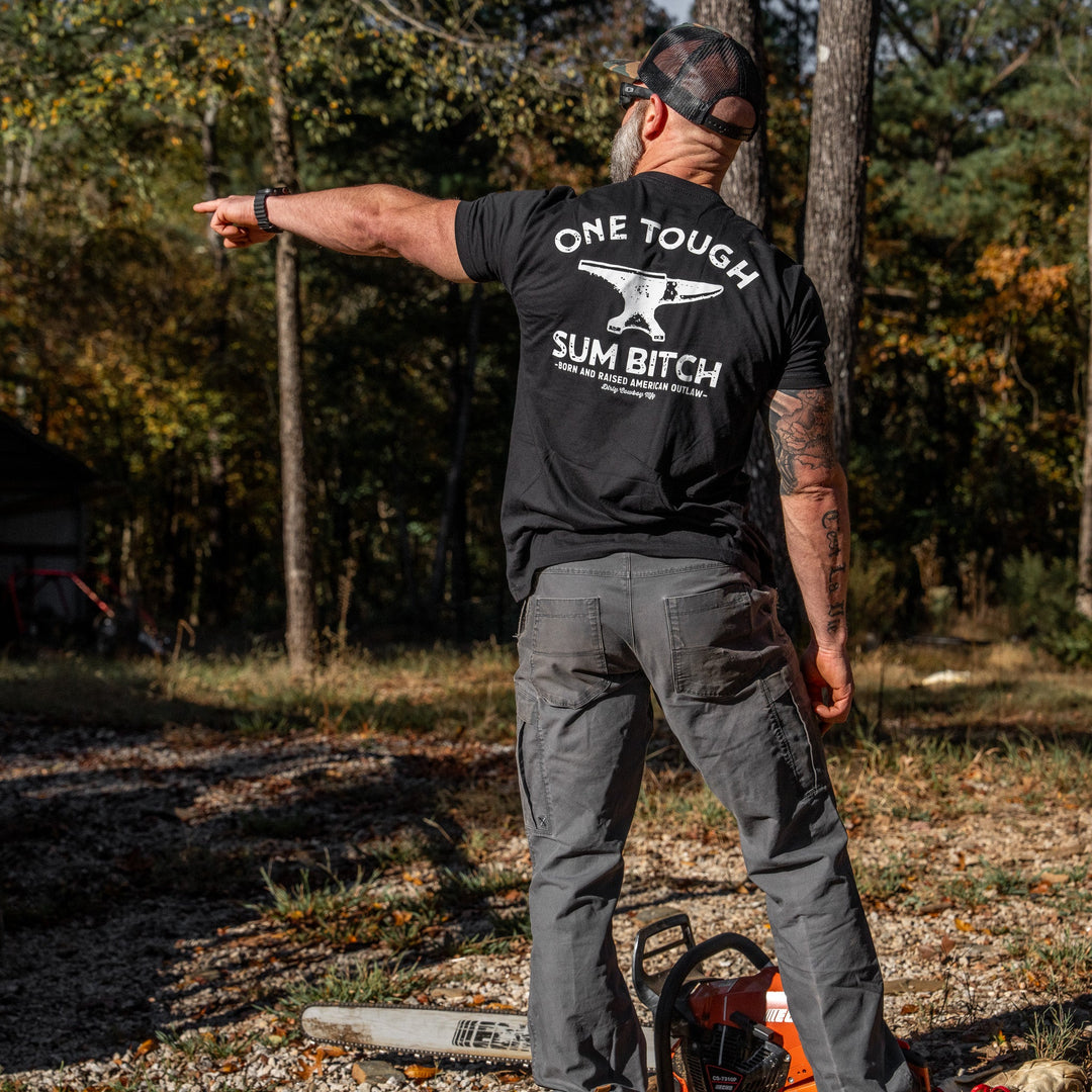 One Tough Sum Born and Raised American Outlaw Men's T-Shirt