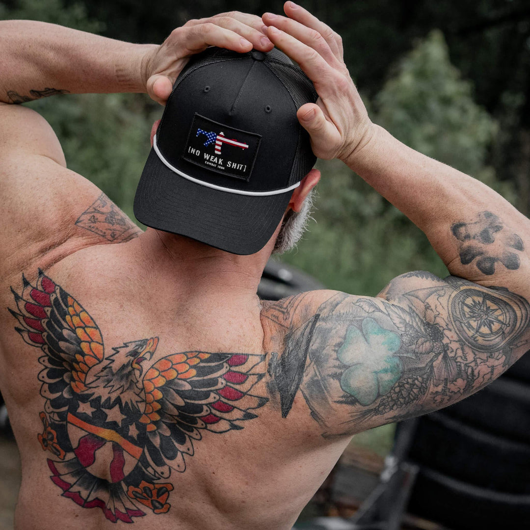 One Revolver Surfboards - No Weak Shit Patch Rope Snapback Hat HEADWEAR