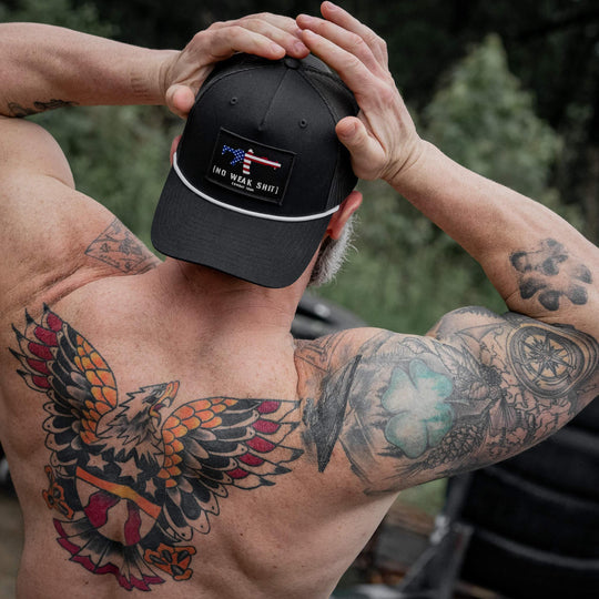 One Revolver Surfboards - No Weak Shit Patch Rope Snapback Hat HEADWEAR