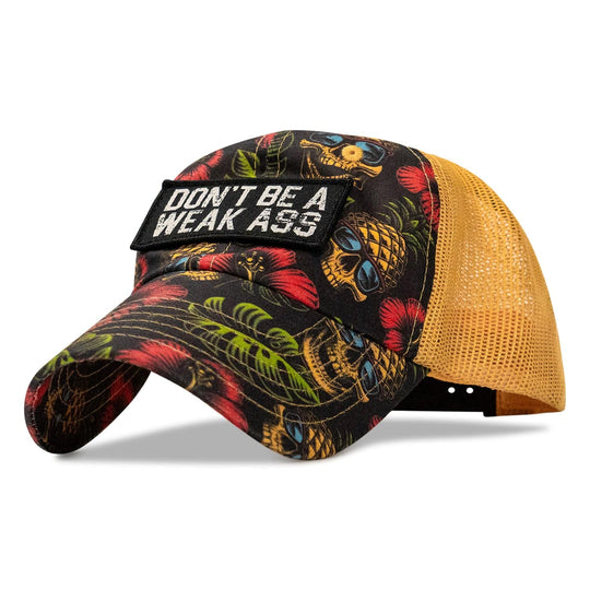 Don't Be A Weak Ass Patch Tactical Ripstop Mesh Snapback Hat