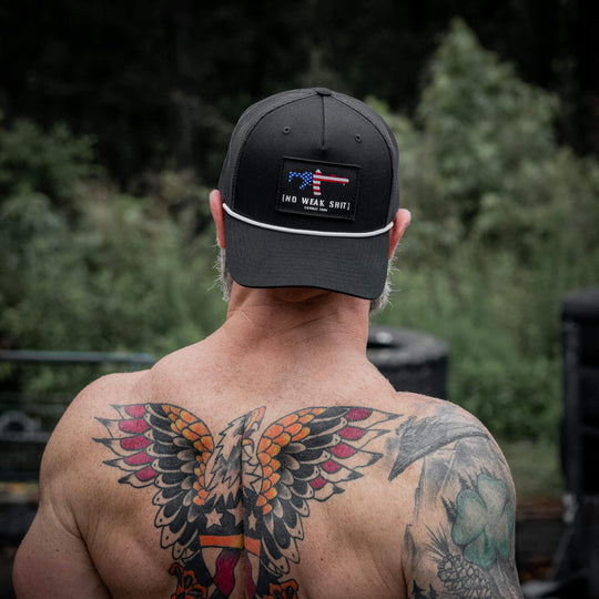 One Revolver Surfboards - No Weak Shit Patch Rope Snapback Hat HEADWEAR