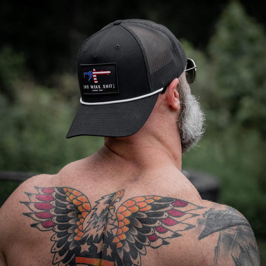 One Revolver Surfboards - No Weak Shit Patch Rope Snapback Hat HEADWEAR