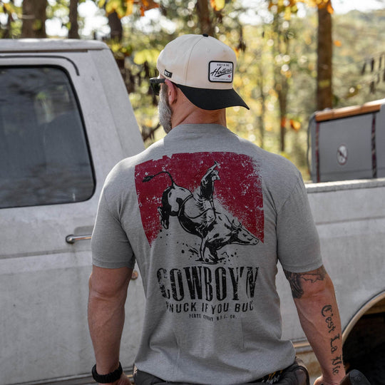 Cowboy'n | Knuck If You Buck Men's T-Shirt - One Revolver Surfboards