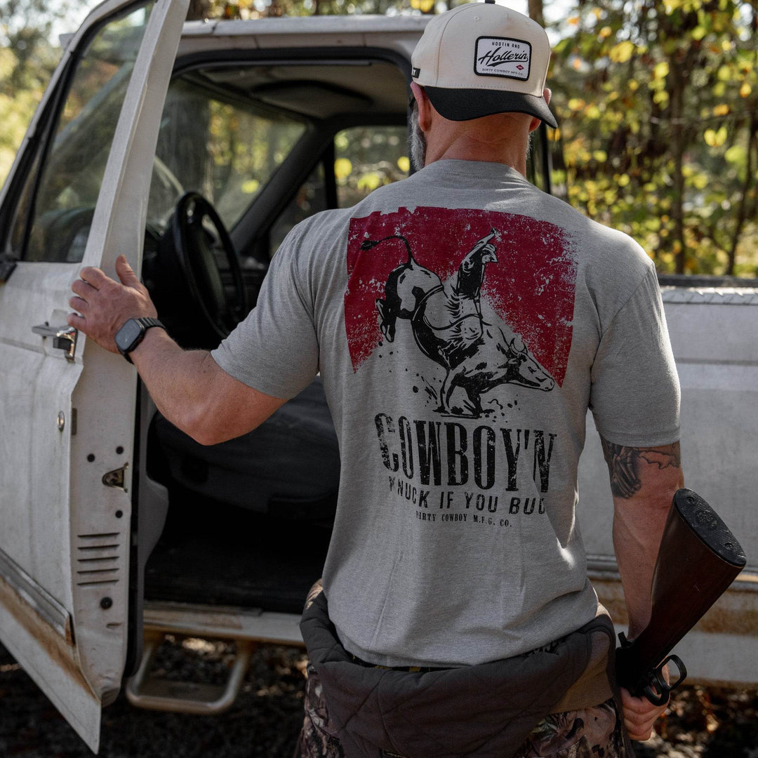 Cowboy'n | Knuck If You Buck Men's T-Shirt - One Revolver Surfboards