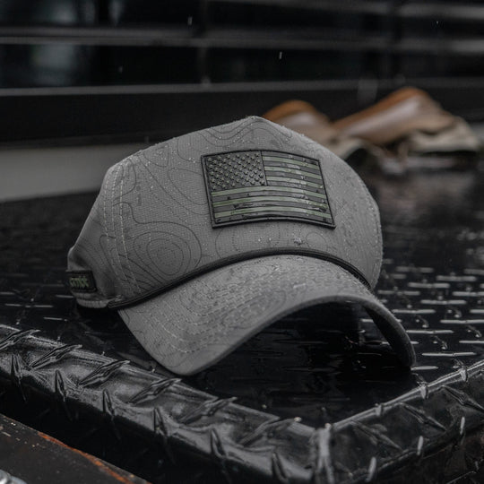 American Flag PVC Patch Waterproof Weekender Snapback