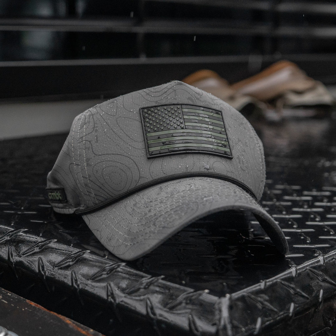 American Flag PVC Patch Waterproof Weekender Snapback