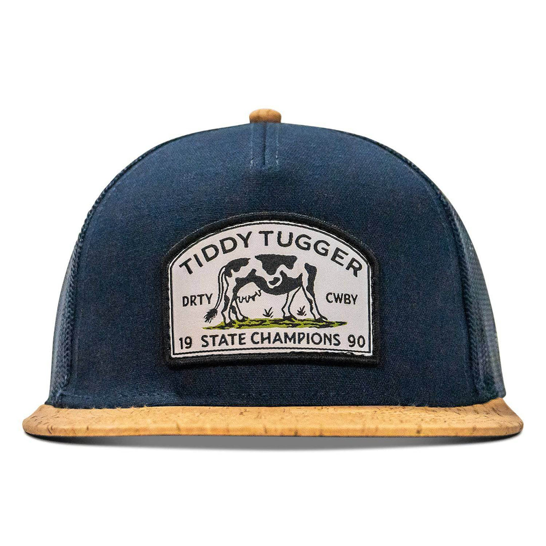 Tiddy Tugger Patch Mesh Snapback Flatbill Curved Hat - One Revolver Surfboards