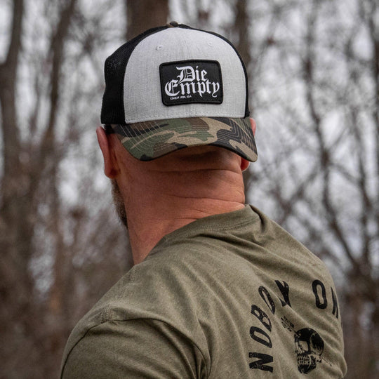 One Revolver Surfboards - Die Empty Black Patch Snapback Hat HEADWEAR
