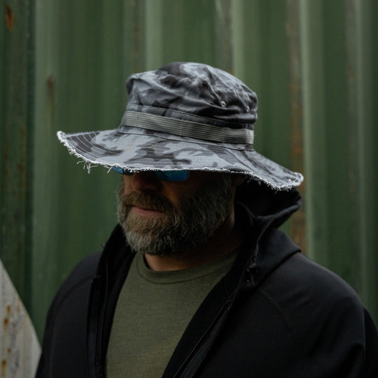 One Revolver Surfboards - Distressed Ripstop Mid-Profile Tactical Boonie Hat HEADWEAR