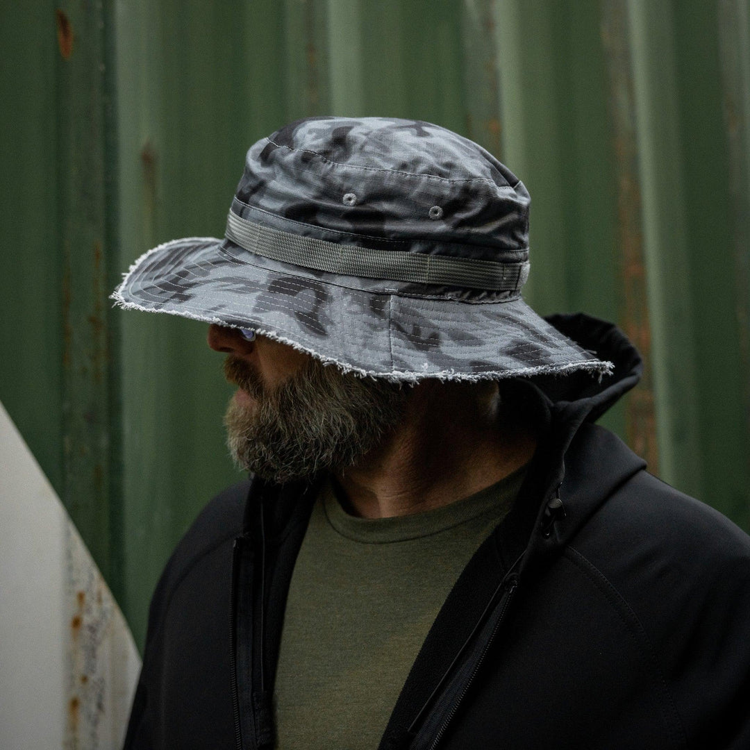 One Revolver Surfboards - Distressed Ripstop Mid-Profile Tactical Boonie Hat HEADWEAR