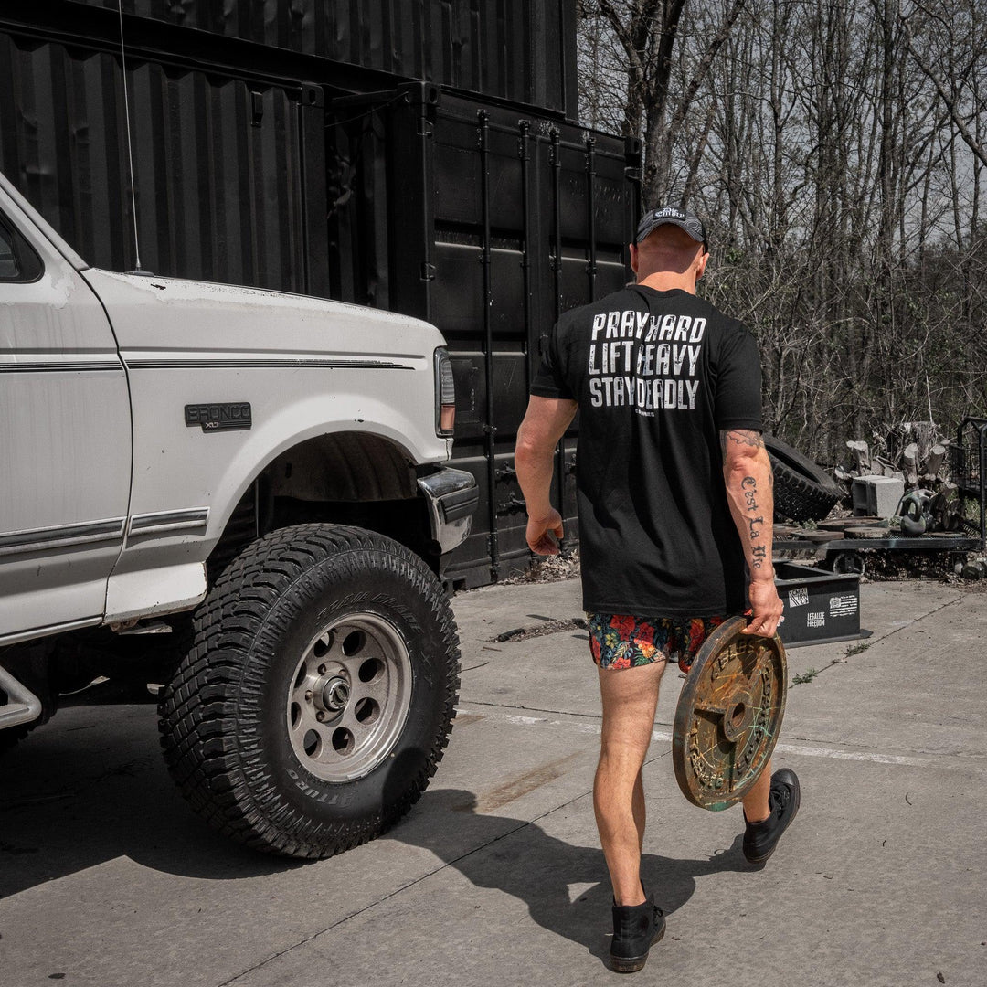 One Revolver Surfboards - Pray Hard. Lift Heavy. Stay Deadly. V2 Men&