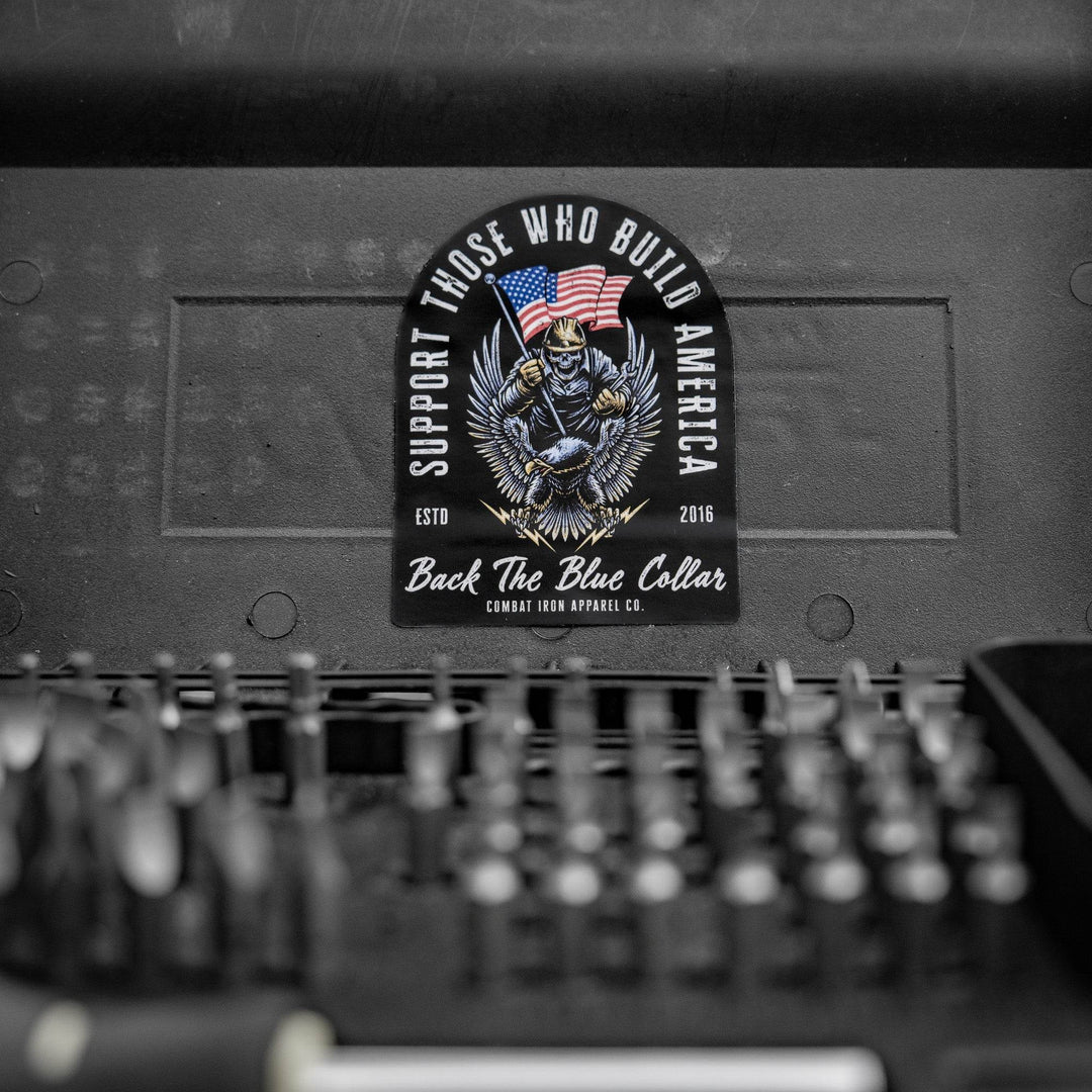 Support Those Who Build America Decal Sticker - One Revolver Surfboards