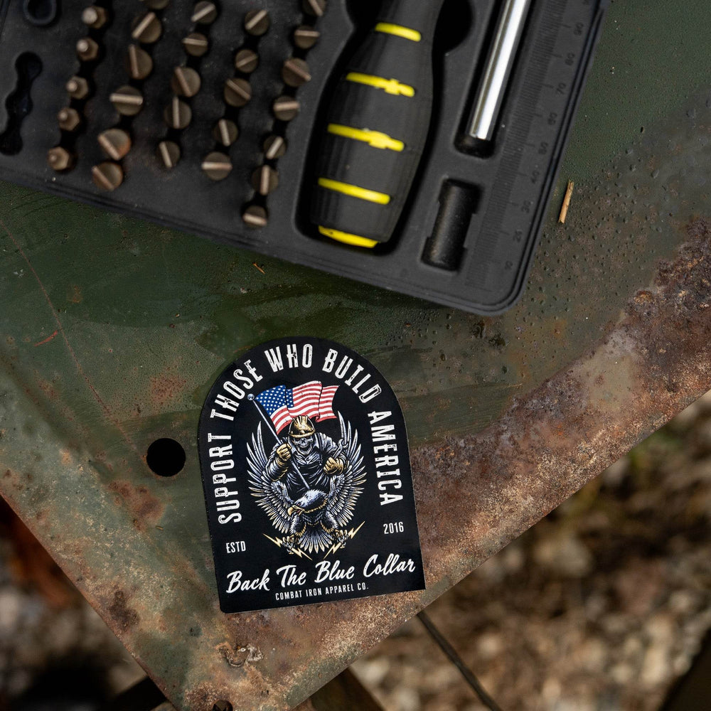 Support Those Who Build America Decal Sticker - One Revolver Surfboards