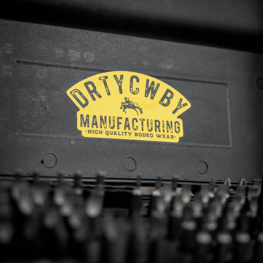 Original DRTYCWBY Manufacturing Decal Sticker - One Revolver Surfboards