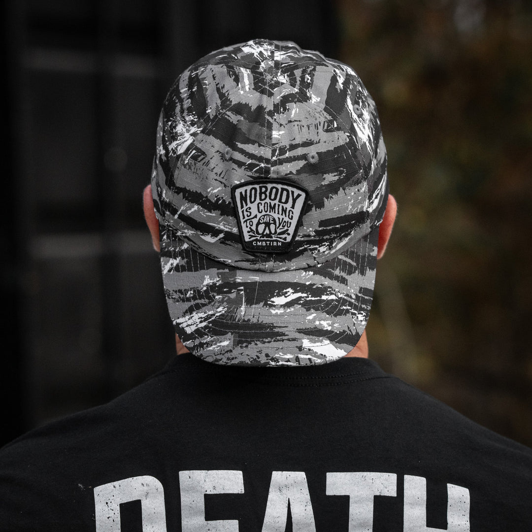 Nobody Is Coming To Save You Skull  Patch Ripstop Tactical Hat