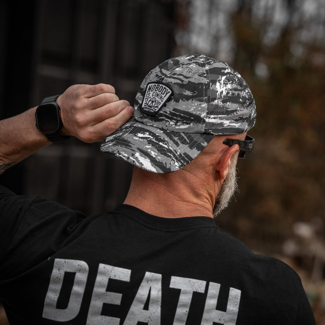 Nobody Is Coming To Save You Skull  Patch Ripstop Tactical Hat