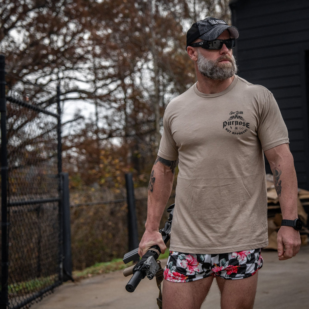 Live With Purpose. Not Approval Men's T-Shirt