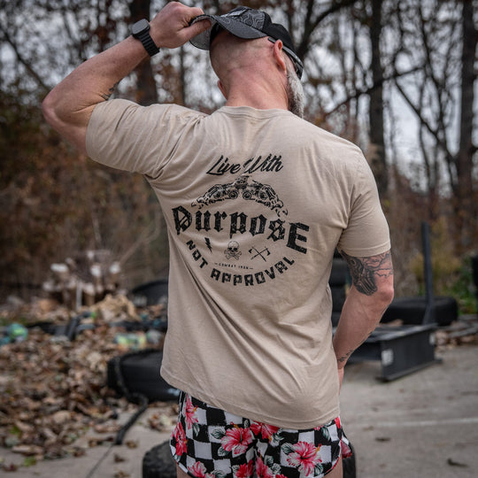 Live With Purpose. Not Approval Men's T-Shirt