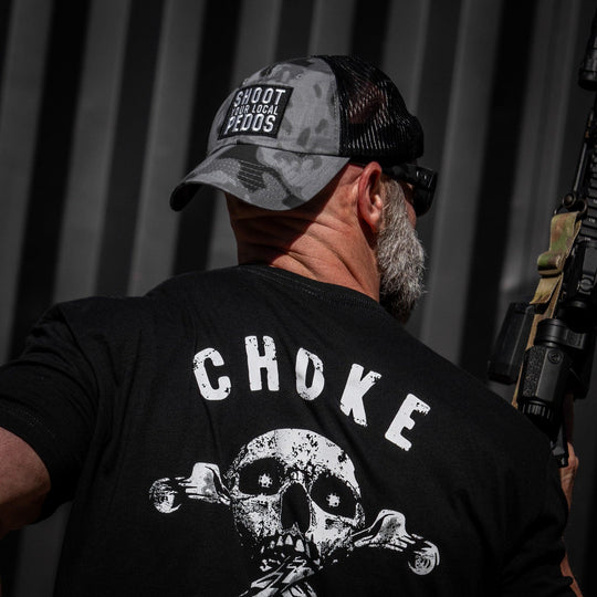 One Revolver Surfboards - Shoot Your Local Pedos Patch Tactical Ripstop Mesh Snapback Hat HEADWEAR
