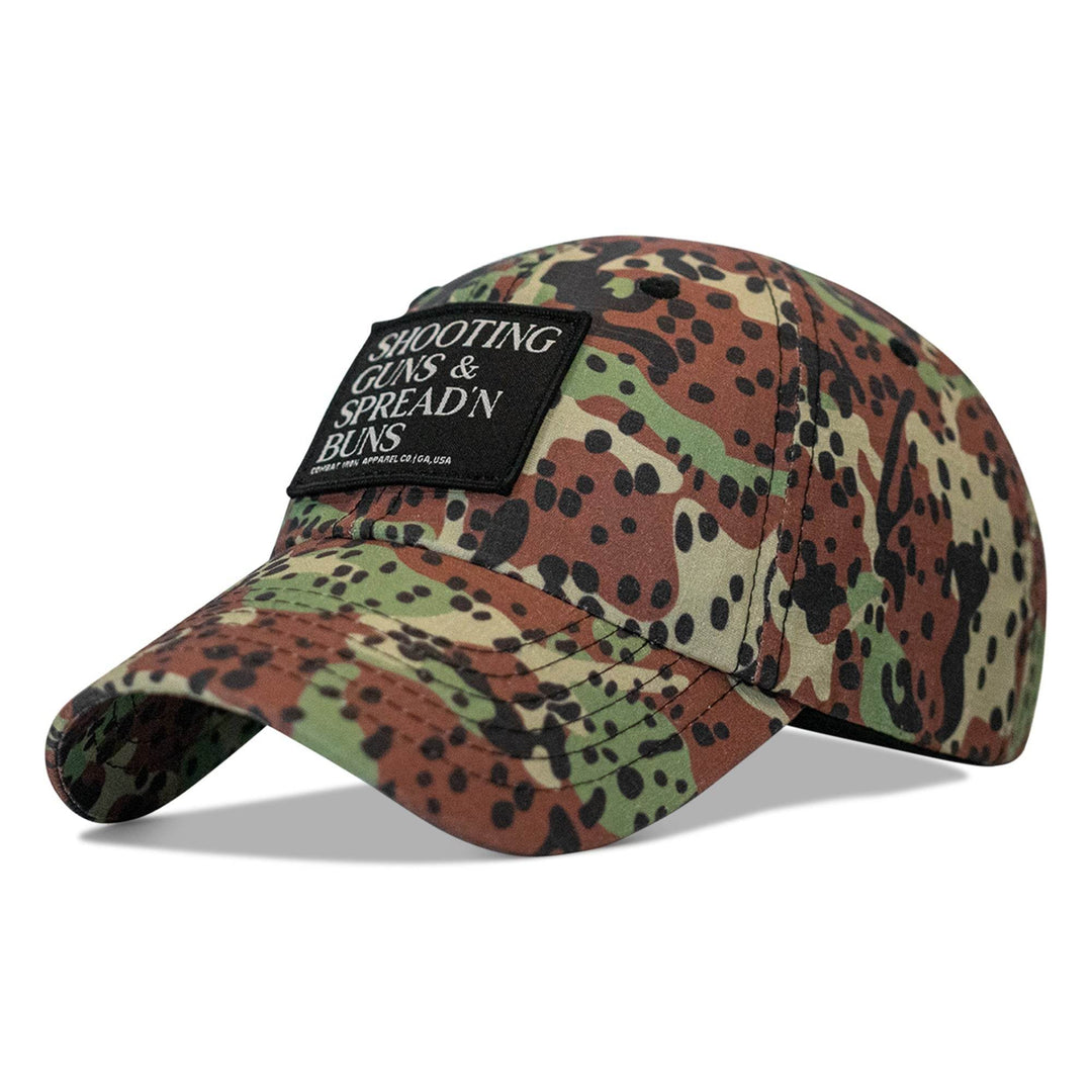 Shooting Guns & Spread'n Buns Patch RipStop Low Pro Hat - One Revolver Surfboards