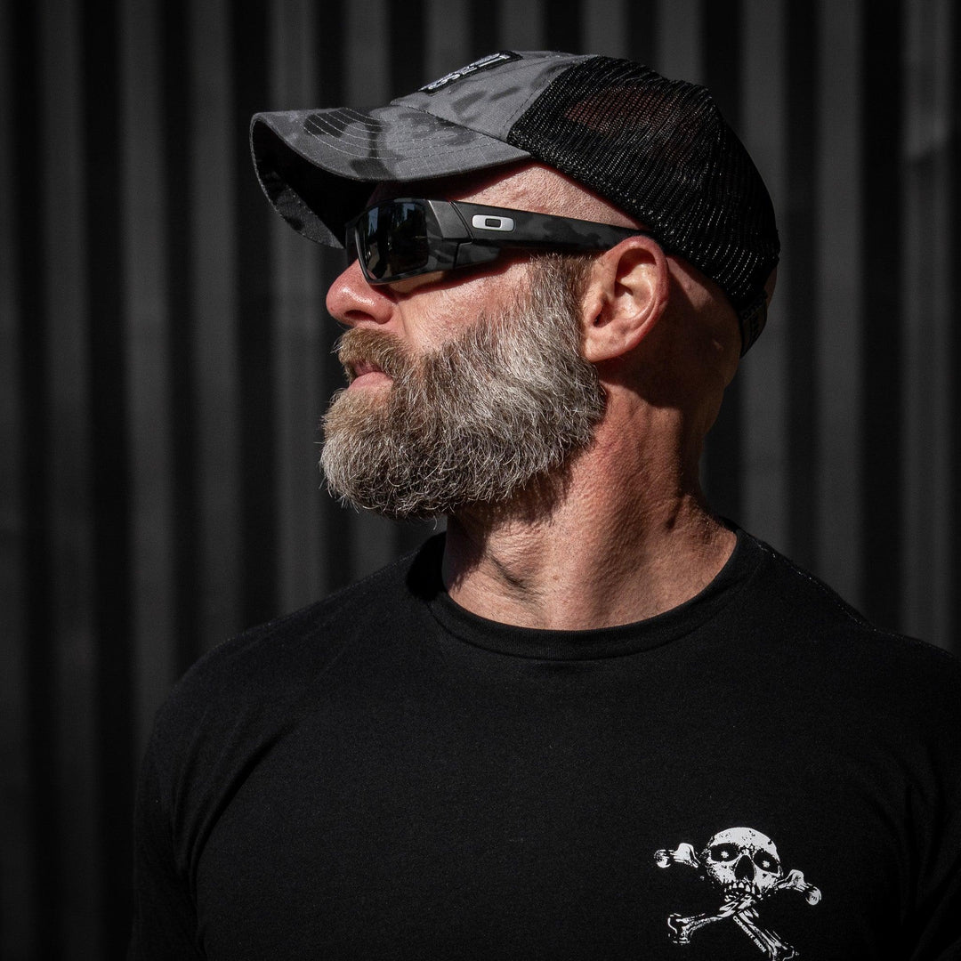 One Revolver Surfboards - Shoot Your Local Pedos Patch Tactical Ripstop Mesh Snapback Hat HEADWEAR