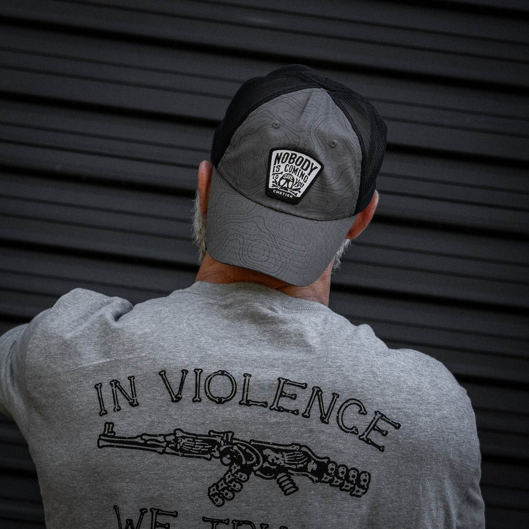 Nobody Is Coming To Save You Skull Patch Ripstop Snapback - One Revolver Surfboards