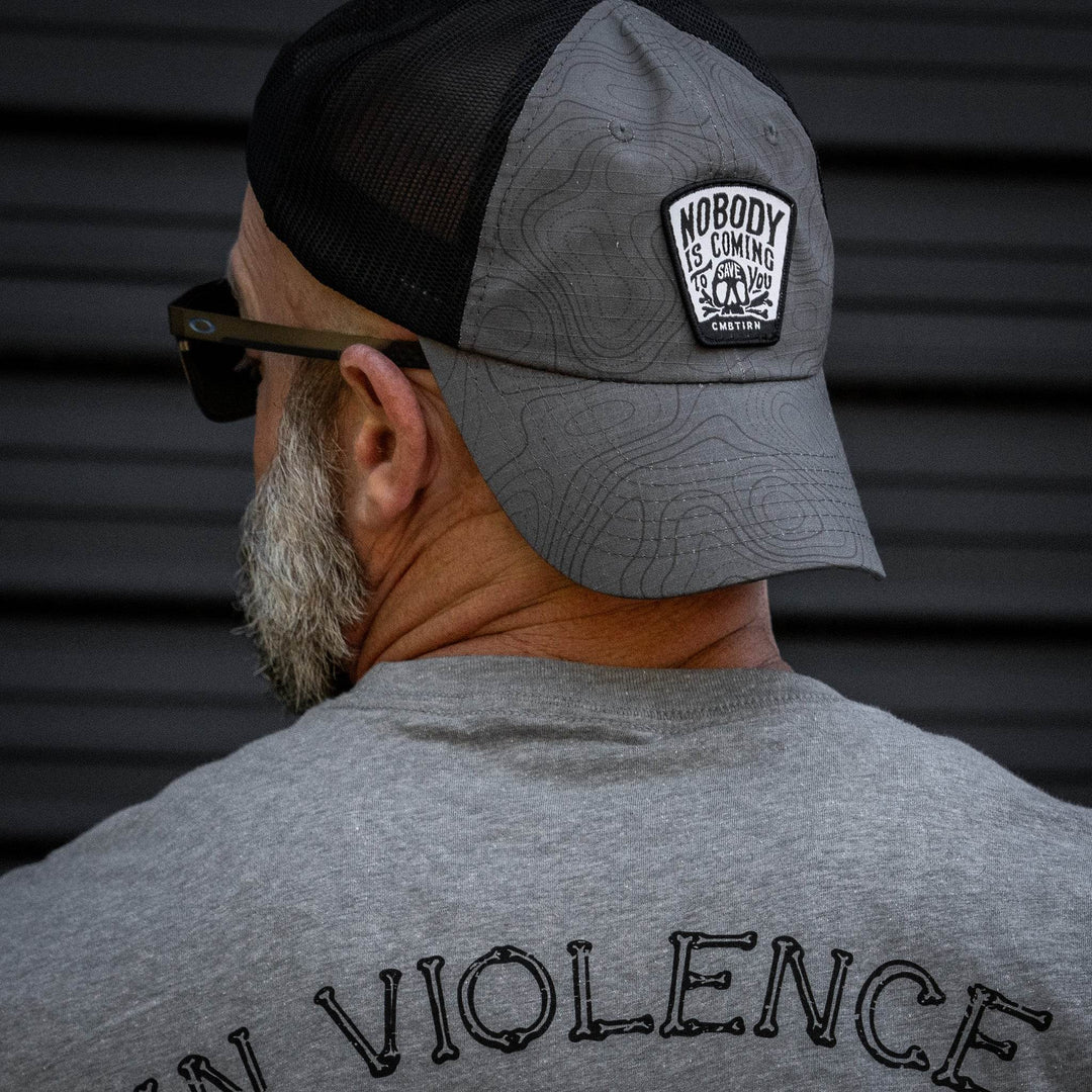 Nobody Is Coming To Save You Skull Patch Ripstop Snapback - One Revolver Surfboards
