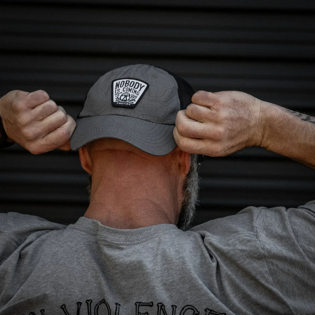 One Revolver Surfboards - Nobody Is Coming To Save You Skull Patch Ripstop Snapback HEADWEAR
