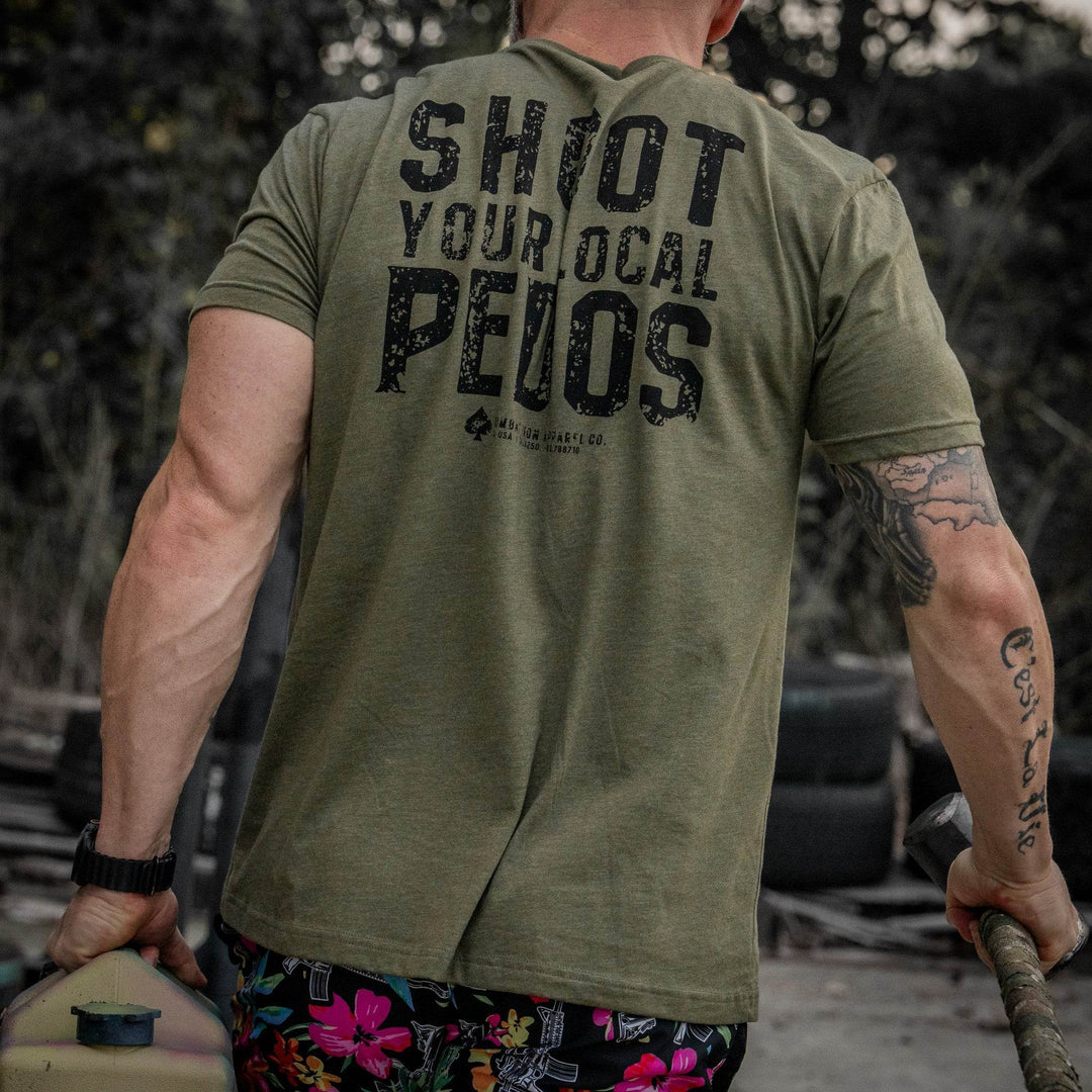 Shoot Your Local Pedos Men's T-Shirt - One Revolver Surfboards
