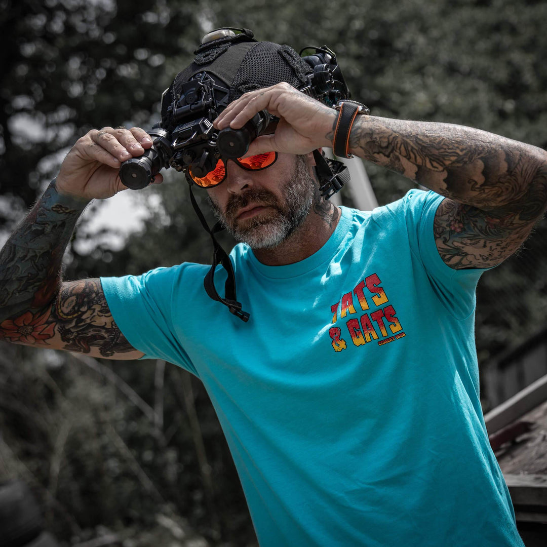 Tat's & Gat's Summer Men's T-Shirt - One Revolver Surfboards