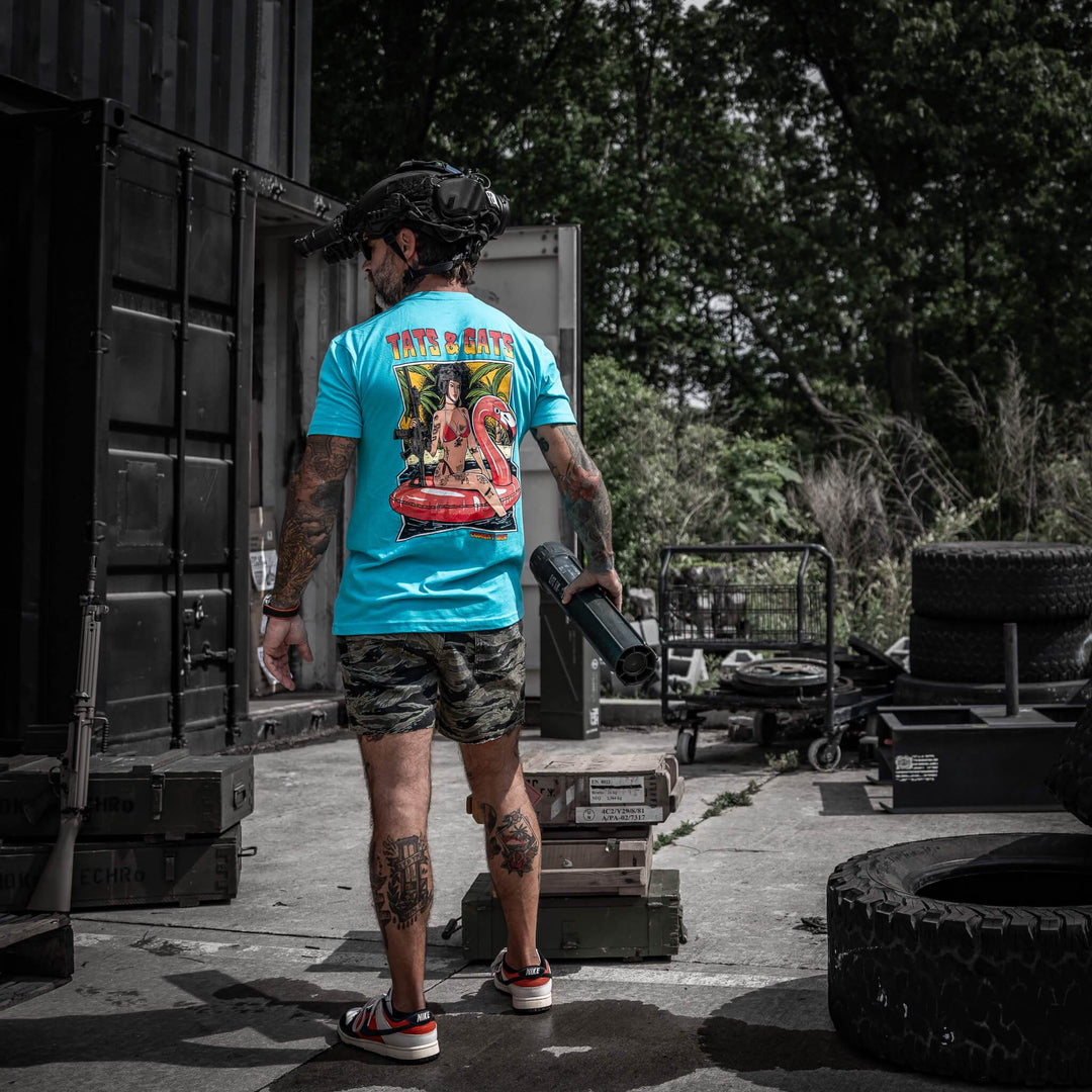 Tat's & Gat's Summer Men's T-Shirt - One Revolver Surfboards