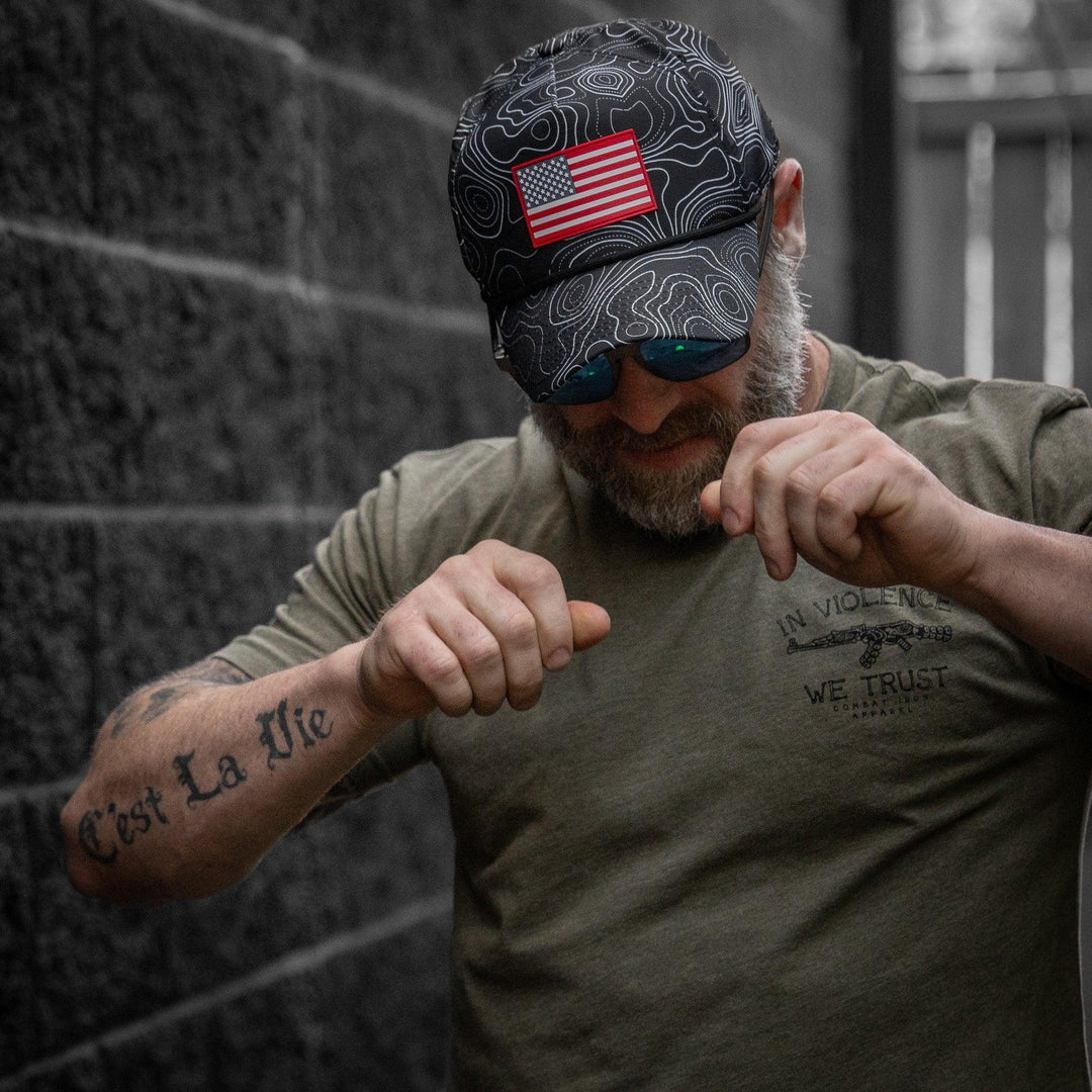 One Revolver Surfboards - American Flag PVC Patch Waterproof Weekender Snapback WEEKENDER MESH SNAPBACK