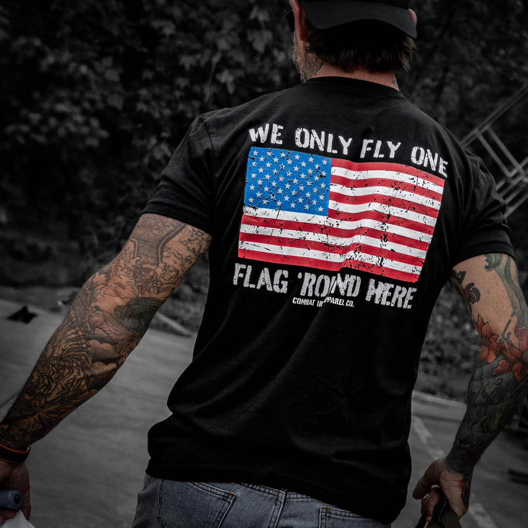 Only Flag We Fly 'Round Here Men's T-Shirt - One Revolver Surfboards