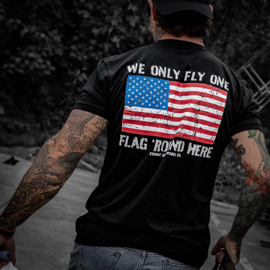 Only Flag We Fly 'Round Here Men's T-Shirt - One Revolver Surfboards