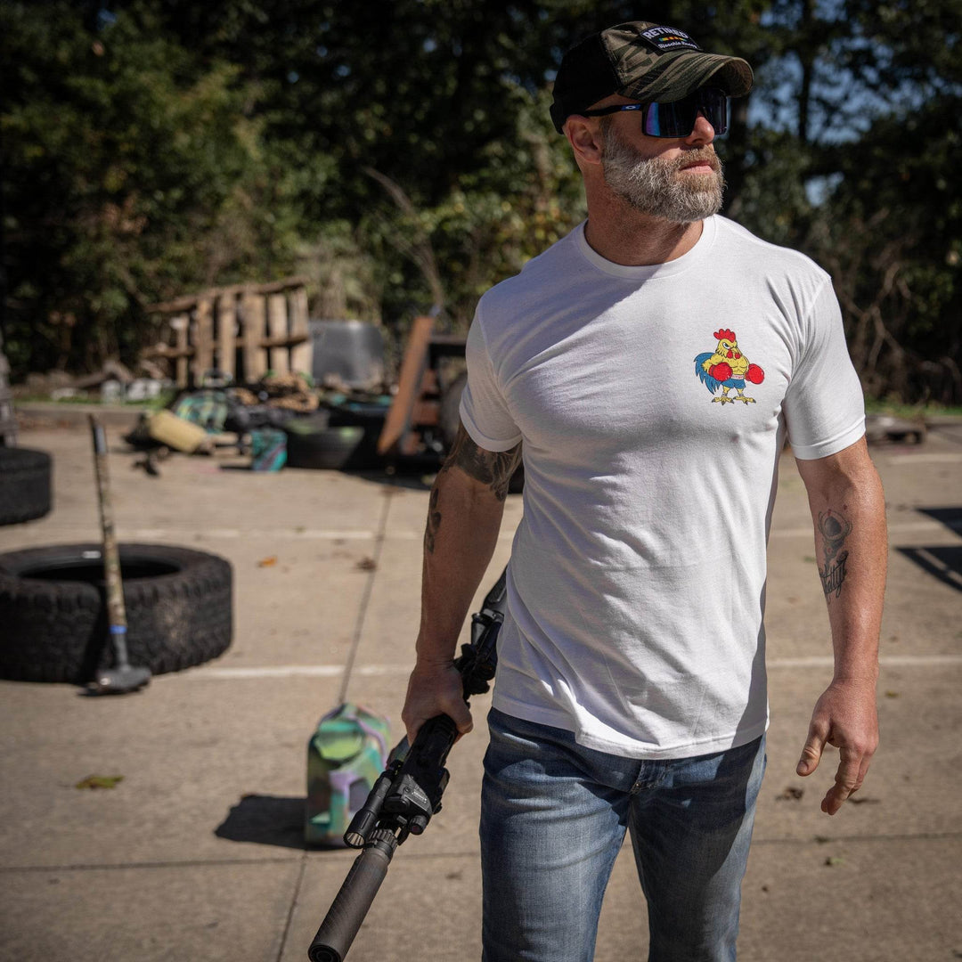 Boxing Chicken C*ck Strong Men's T-Shirt - One Revolver Surfboards