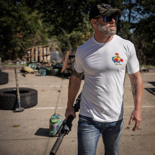 Boxing Chicken C*ck Strong Men's T-Shirt - One Revolver Surfboards