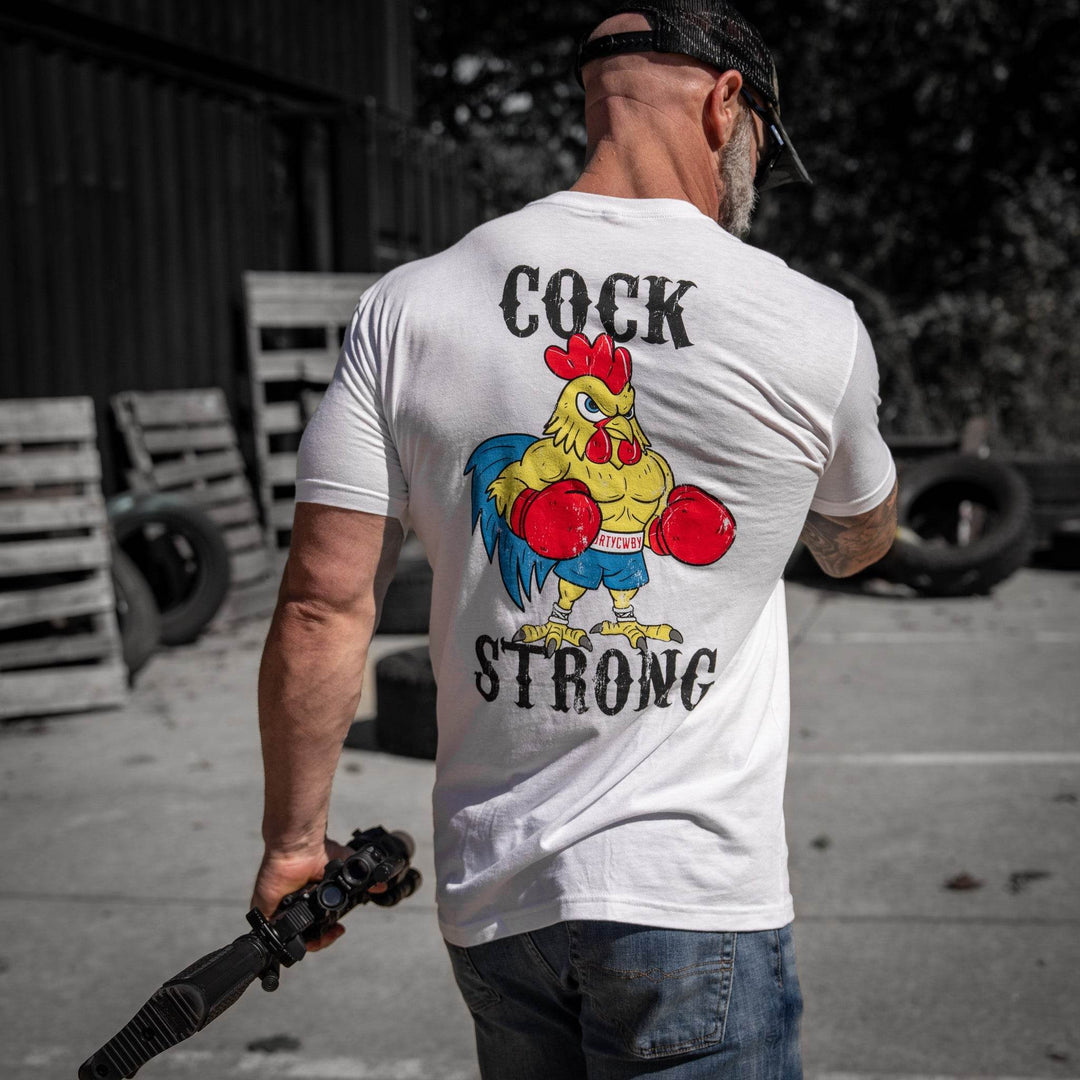 Boxing Chicken C*ck Strong Men's T-Shirt - One Revolver Surfboards