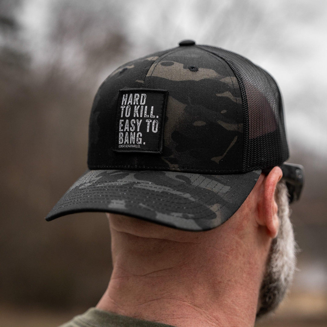 One Revolver Surfboards - Hard to Kill. Easy to Bang. Patch Snapback Hat HEADWEAR
