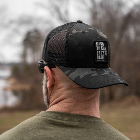One Revolver Surfboards - Hard to Kill. Easy to Bang. Patch Snapback Hat HEADWEAR