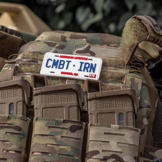 CMBTIRN AMERICAN LIFESTYLE LICENSE PLATE 3D PVC PATCH - One Revolver Surfboards