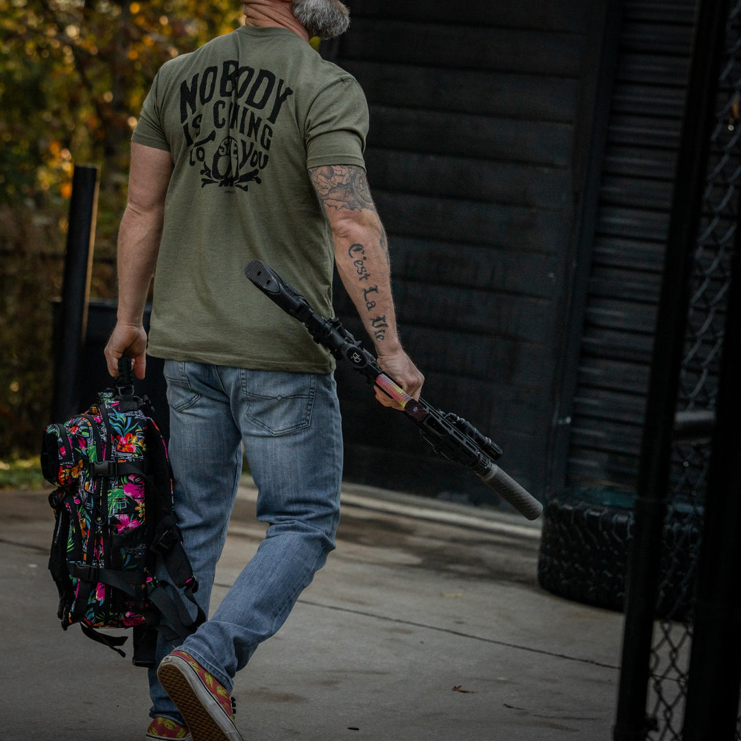 Nobody Is Coming To Save You Skull Men's T-Shirt