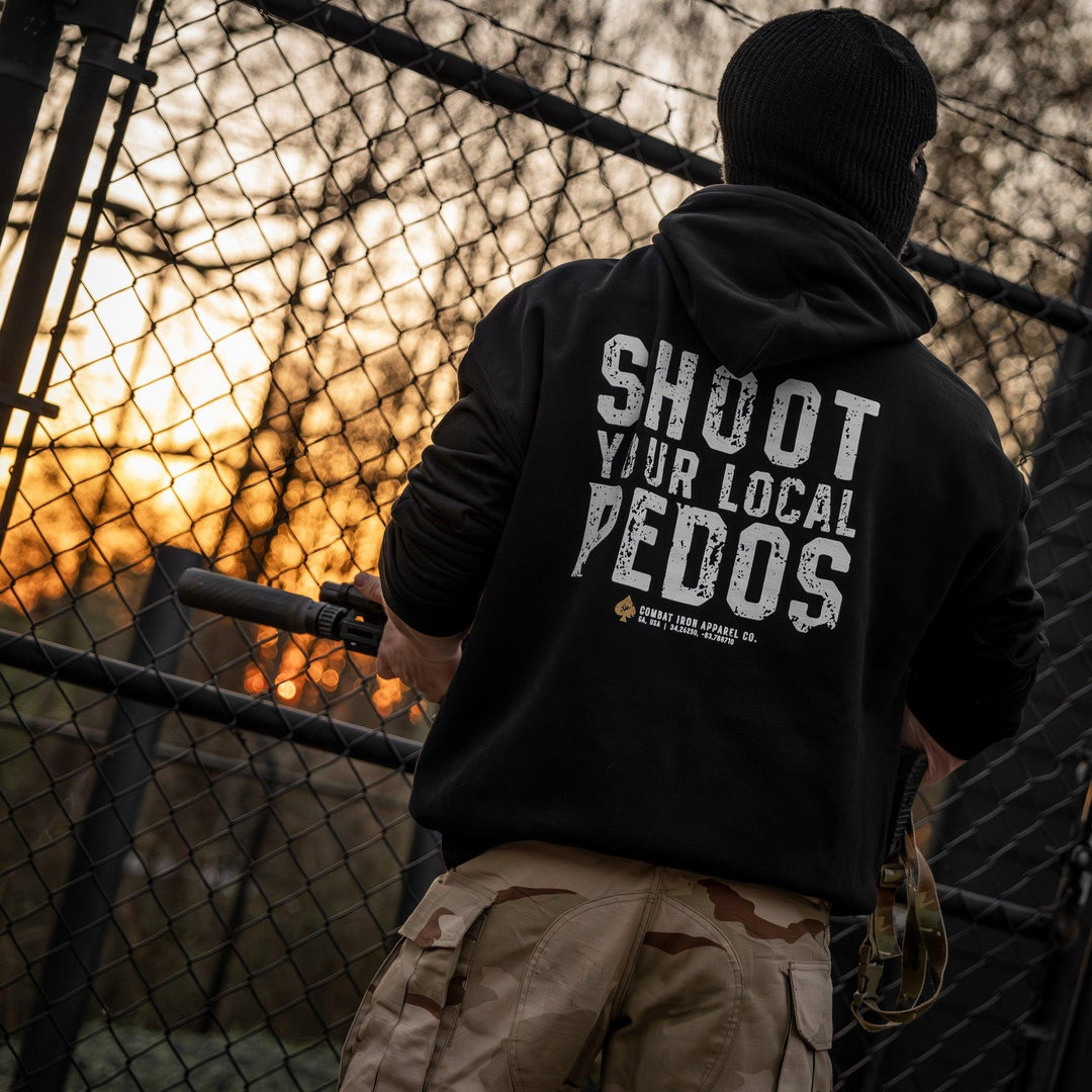 One Revolver Surfboards - Shoot Your Local Pedo Fleece Lined Hoodies GRAPHIC HOODIE