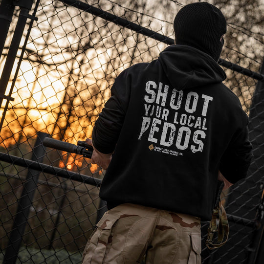 One Revolver Surfboards - Shoot Your Local Pedo Fleece Lined Hoodies GRAPHIC HOODIE
