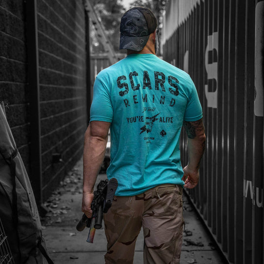 Scars Remind You That You're Alive Men's T-Shirt - One Revolver Surfboards