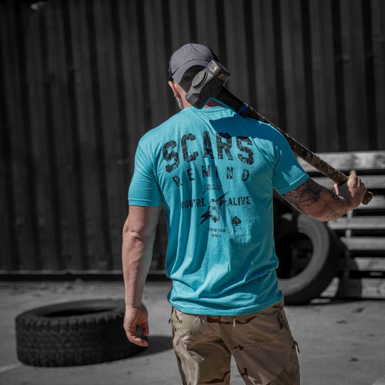 Scars Remind You That You're Alive Men's T-Shirt - One Revolver Surfboards