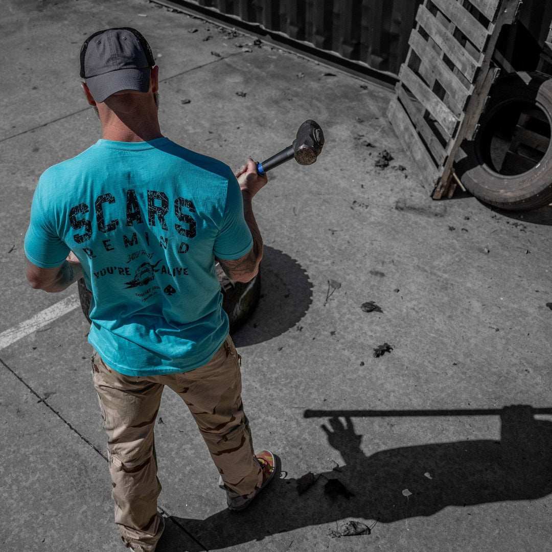 Scars Remind You That You're Alive Men's T-Shirt - One Revolver Surfboards