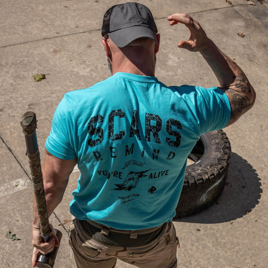 Scars Remind You That You're Alive Men's T-Shirt - One Revolver Surfboards
